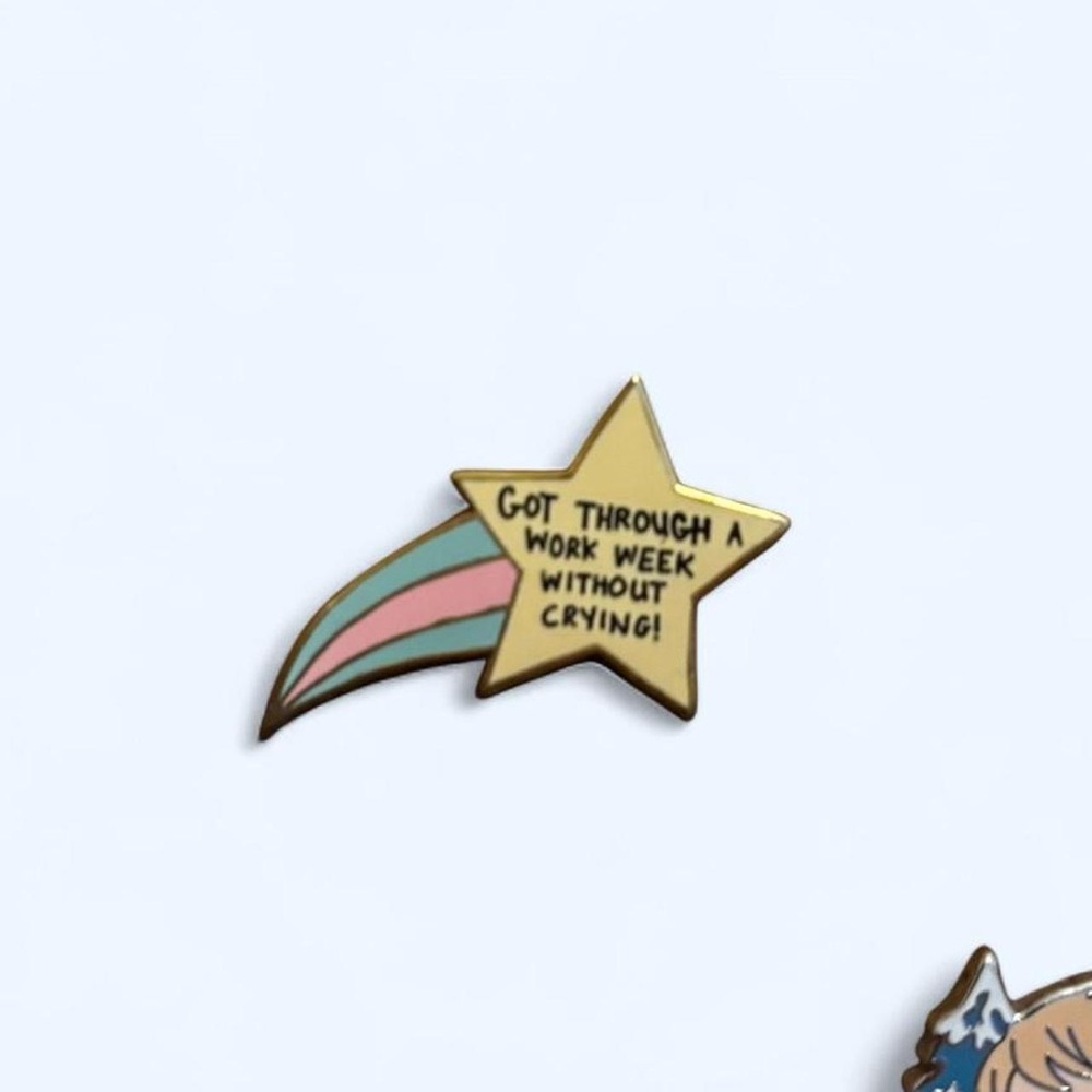 Star and Rainbow Enamel Pin